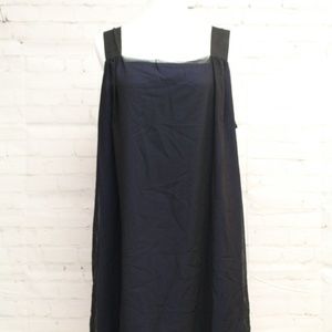 Black/Blue Sheer Dress